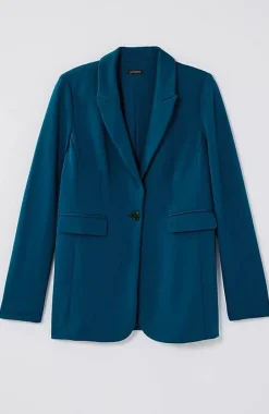 Wearever Double-Face Jersey Notch-Collared Blazer | Jjill