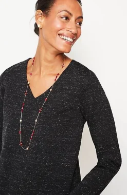 Wearever Double-Face Jersey V-Neck Tunic | Jjill