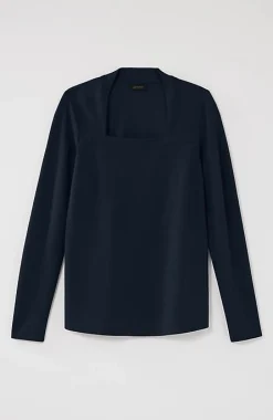 Wearever Double-Face Jersey Square-Neck Top | Jjill