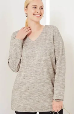 Wearever Double-Face Jersey V-Neck Tunic | Jjill