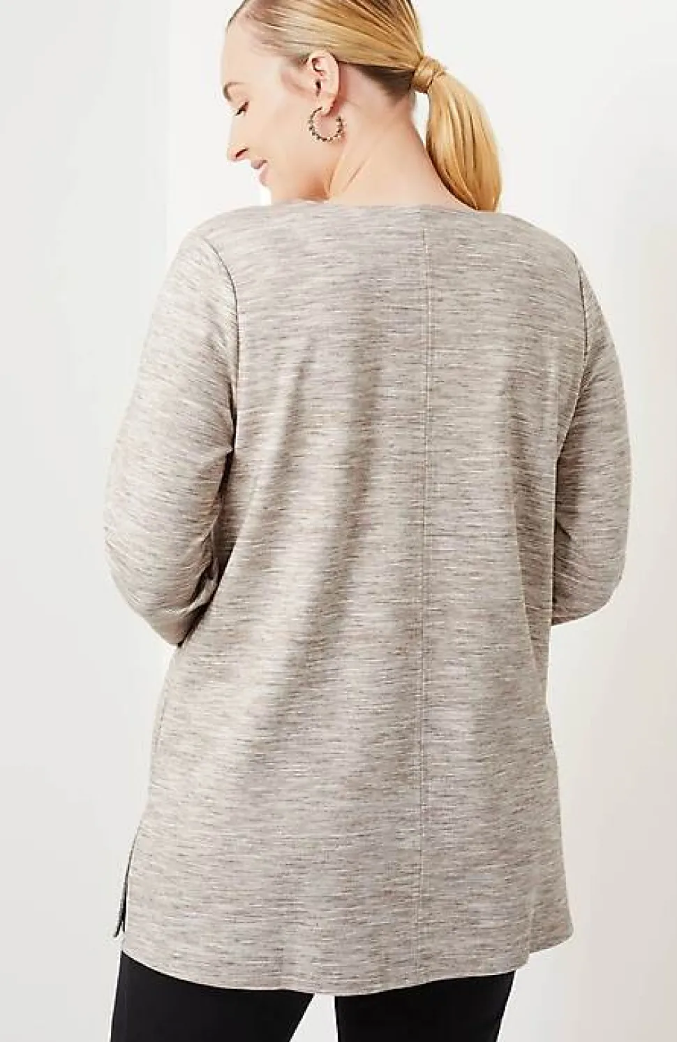 Wearever Double-Face Jersey V-Neck Tunic | Jjill
