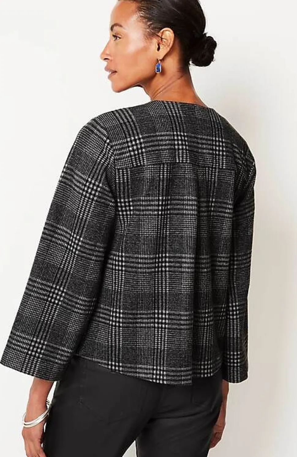 Wearever Double-Knit Jacquard Cropped Jacket | Jjill