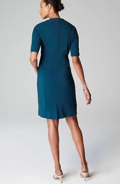 Wearever Draped Twist-Front Dress | Jjill