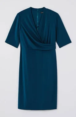 Wearever Draped Twist-Front Dress | Jjill