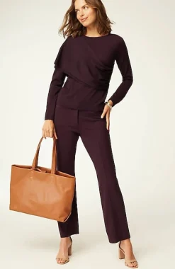 Wearever Draped-Overlay Merino Sweater | Jjill