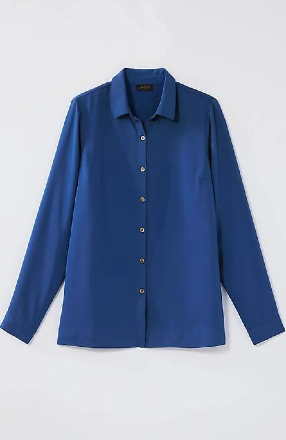 Wearever Easy-Care A-Line Button-Front Shirt | Jjill