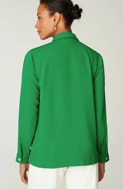 Wearever Easy-Care A-Line Button-Front Shirt | Jjill