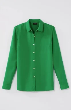 Wearever Easy-Care A-Line Button-Front Shirt | Jjill