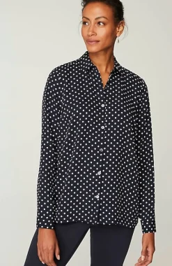 Wearever Easy-Care A-Line Button-Front Shirt | Jjill
