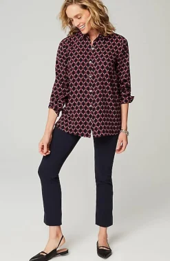 Wearever Easy-Care A-Line Button-Front Shirt | Jjill