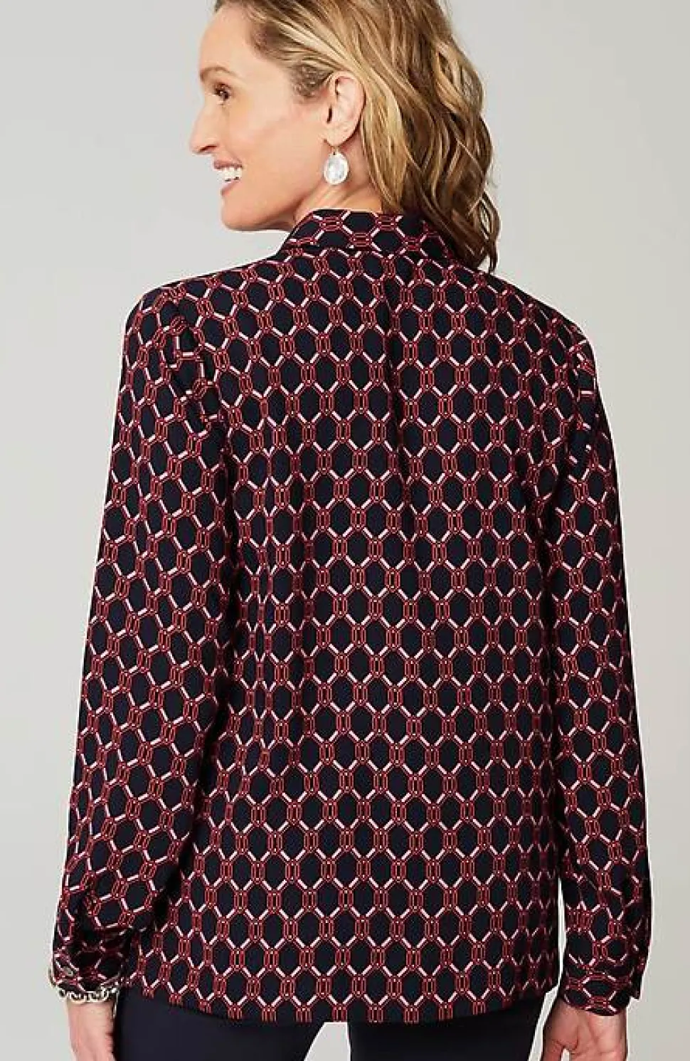 Wearever Easy-Care A-Line Button-Front Shirt | Jjill