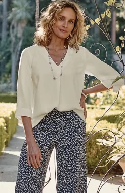 Wearever Easy-Care Front-Pleated Top | Jjill