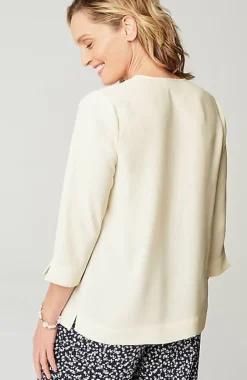 Wearever Easy-Care Front-Pleated Top | Jjill