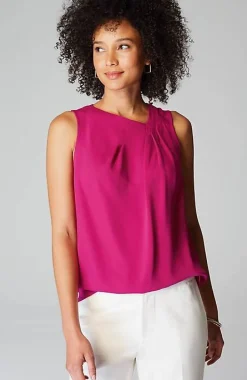 Wearever Easy-Care Pleated Top | Jjill