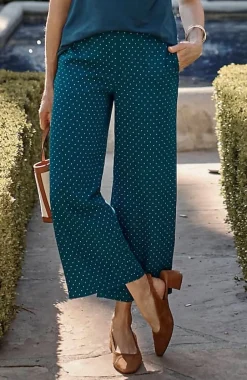 Wearever Easy-Care Woven Wide-Leg Crops | Jjill