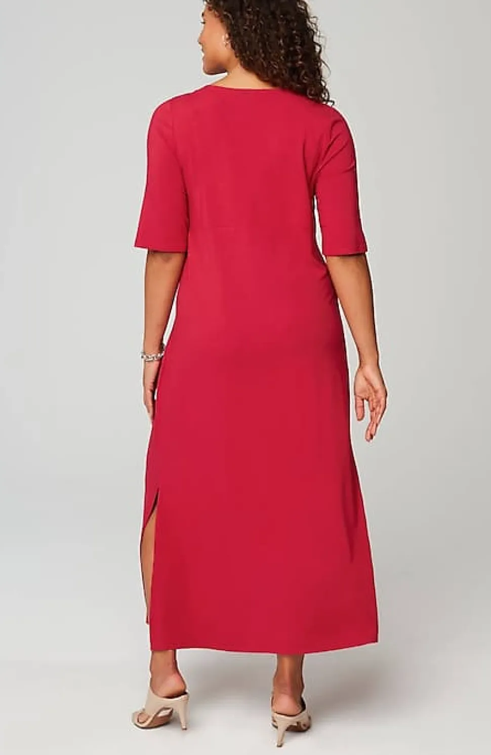 Wearever Elbow-Sleeve Maxi Dress | Jjill