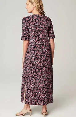 Wearever Elbow-Sleeve Maxi Dress | Jjill
