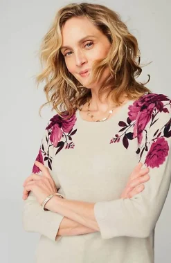 Wearever Garden Roses Sweater | Jjill