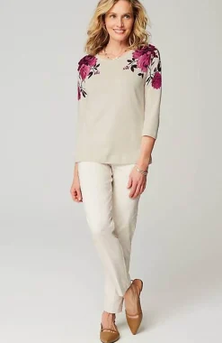 Wearever Garden Roses Sweater | Jjill