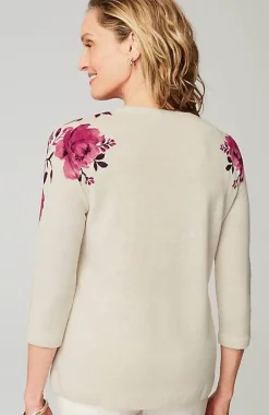 Wearever Garden Roses Sweater | Jjill