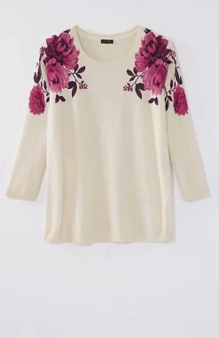 Wearever Garden Roses Sweater | Jjill