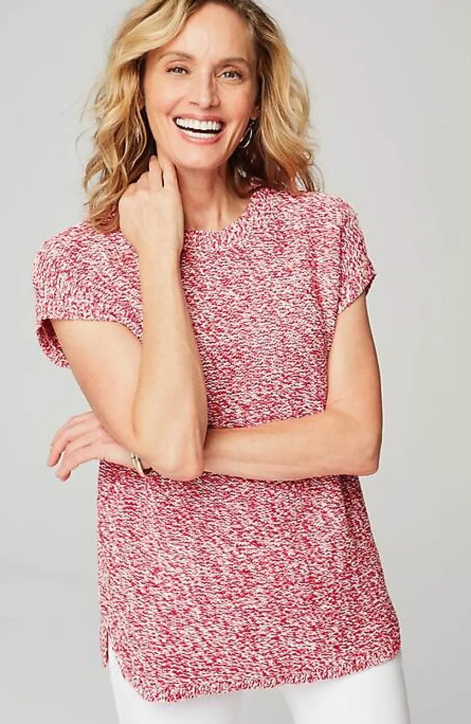 Wearever Marled Dolman-Sleeve Pullover | Jjill