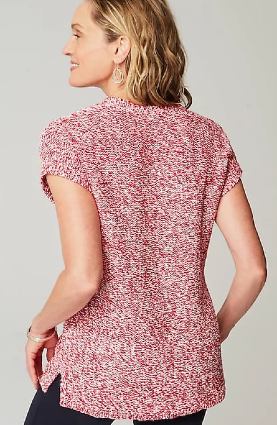 Wearever Marled Dolman-Sleeve Pullover | Jjill