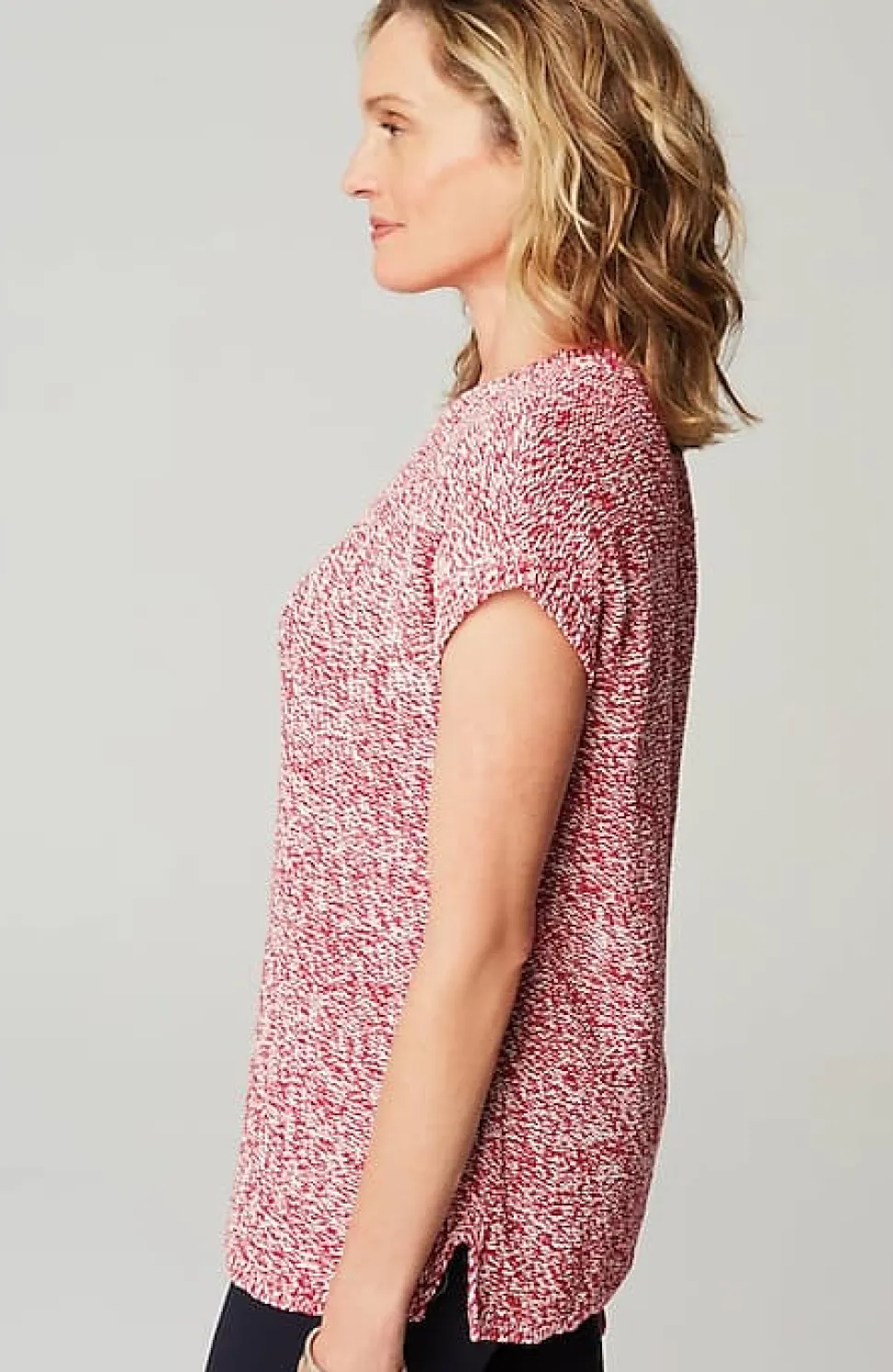 Wearever Marled Dolman-Sleeve Pullover | Jjill
