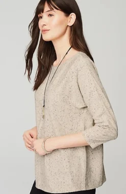 Wearever Marled Seamed Top | Jjill