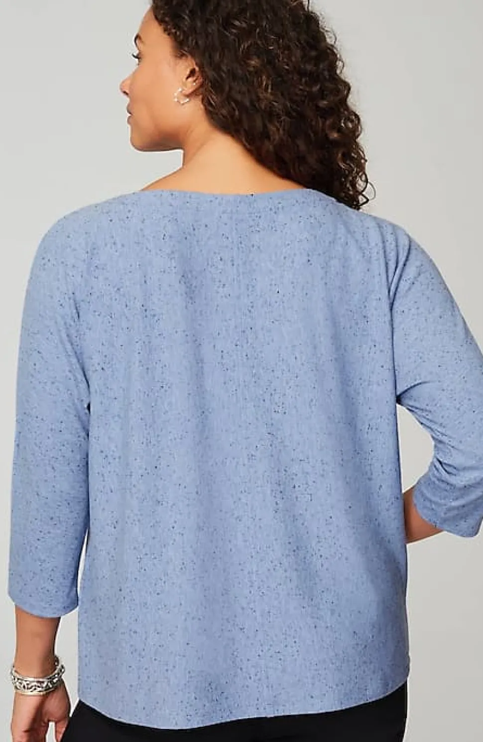 Wearever Marled Seamed Top | Jjill