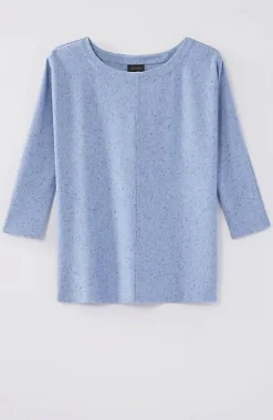 Wearever Marled Seamed Top | Jjill