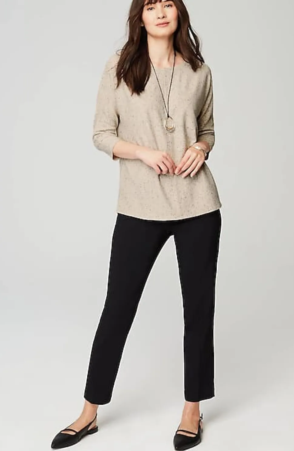 Wearever Marled Seamed Top | Jjill