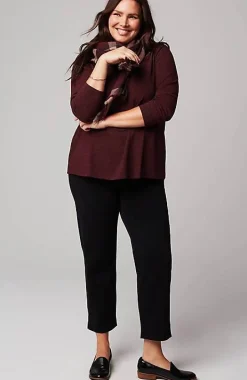Wearever Mock-Neck Ottoman Top | Jjill