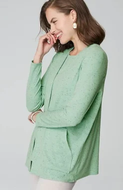 Wearever Open-Front Marled Jacket | Jjill