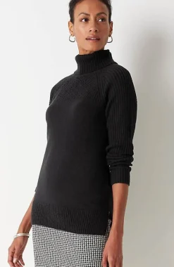 Wearever Placed-Rib Sweater | Jjill
