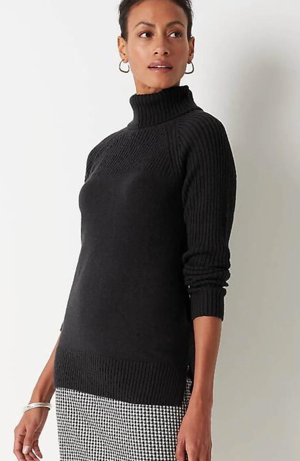 Wearever Placed-Rib Sweater | Jjill