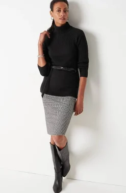 Wearever Placed-Rib Sweater | Jjill