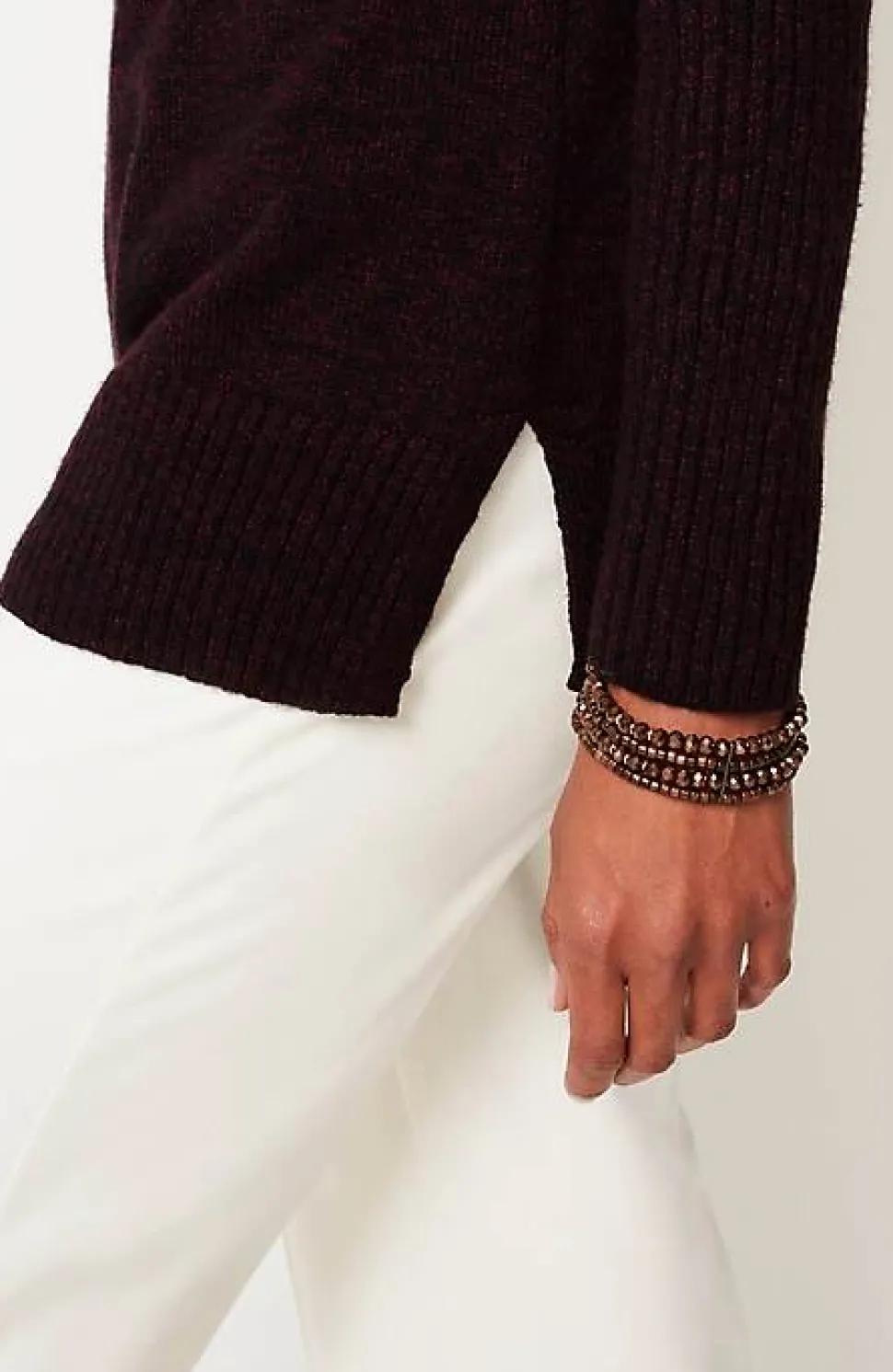Wearever Placed-Rib Sweater | Jjill