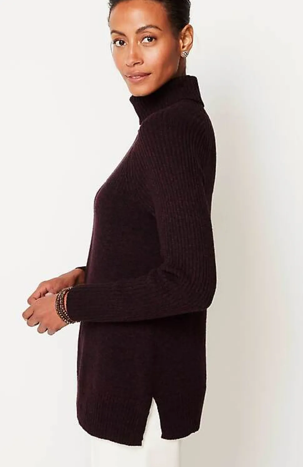 Wearever Placed-Rib Sweater | Jjill