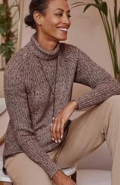Wearever Placed-Rib Sweater | Jjill