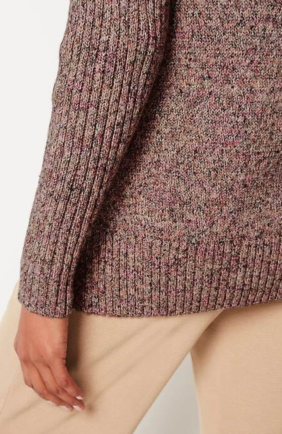 Wearever Placed-Rib Sweater | Jjill