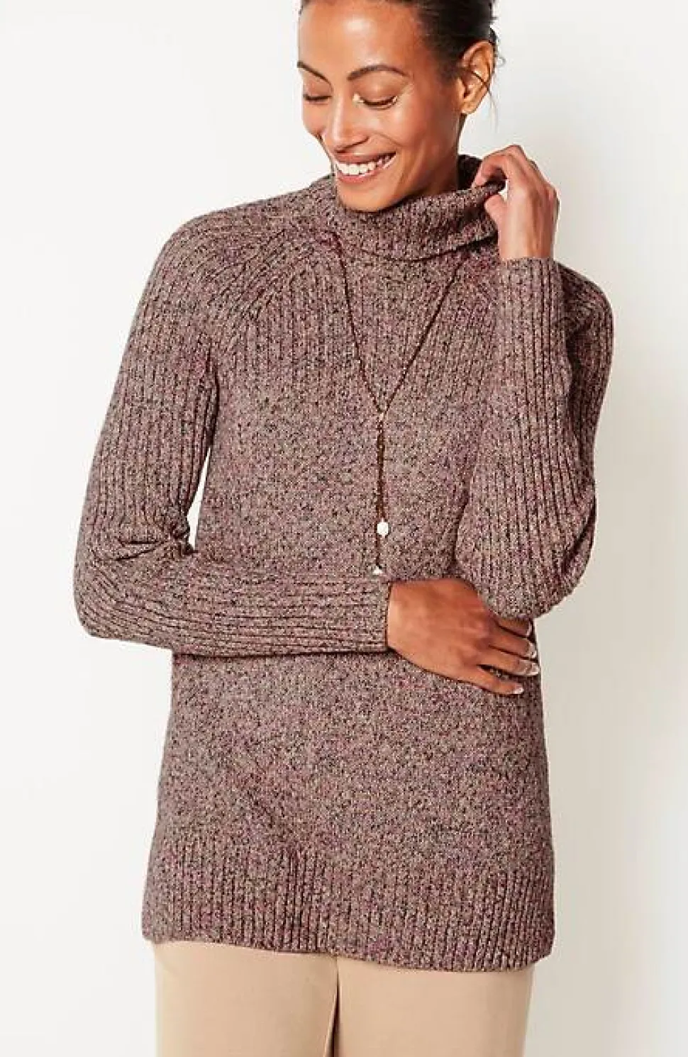 Wearever Placed-Rib Sweater | Jjill