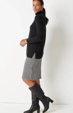 Wearever Placed-Rib Sweater | Jjill