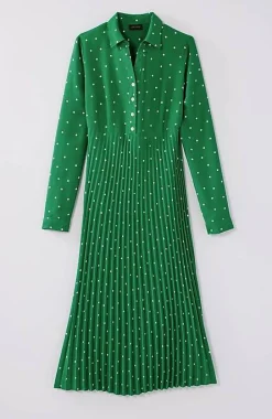 Wearever Pleated Midi Shirtdress | Jjill