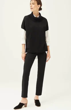 Wearever Pointelle Short-Sleeve Sweater | Jjill