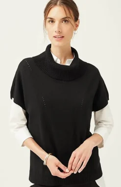Wearever Pointelle Short-Sleeve Sweater | Jjill