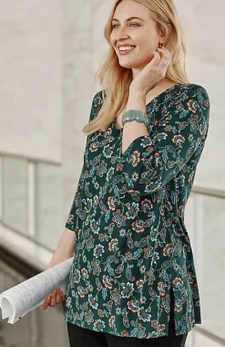 Wearever Shirred A-Line Tunic | Jjill