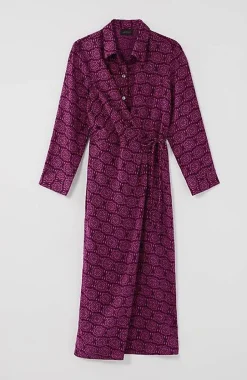 Wearever Shirred Tie-Front Dress | Jjill