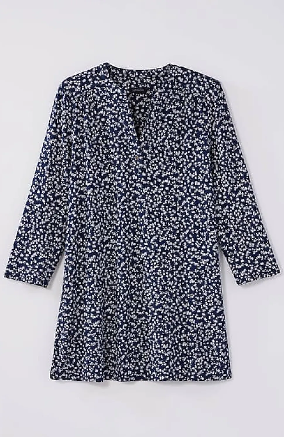 Wearever Shirred-Yoke Split-Neck Tunic | Jjill
