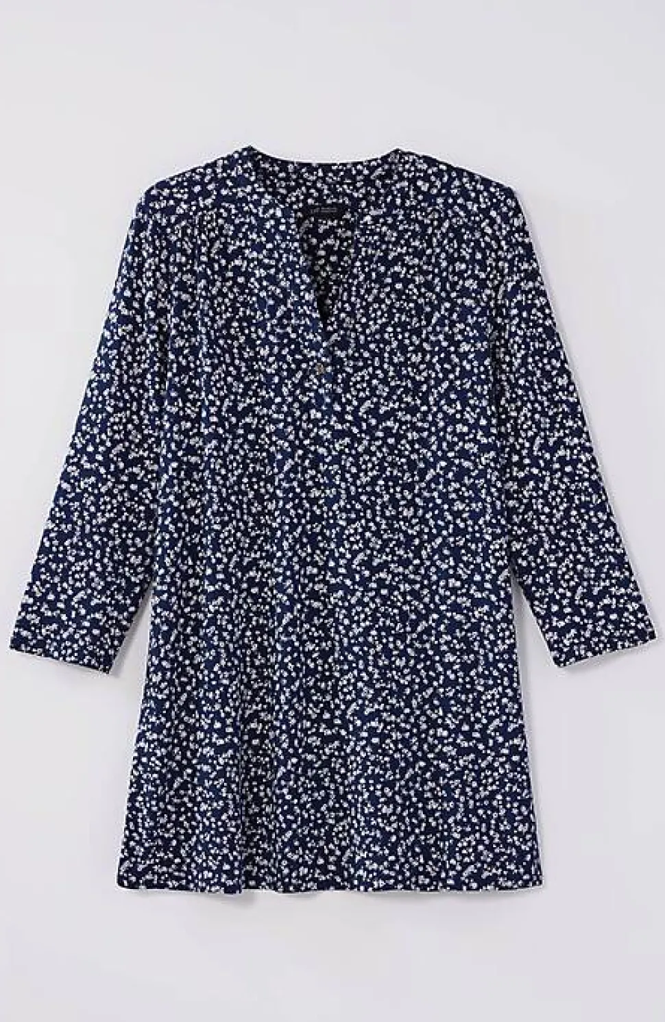 Wearever Shirred-Yoke Split-Neck Tunic | Jjill